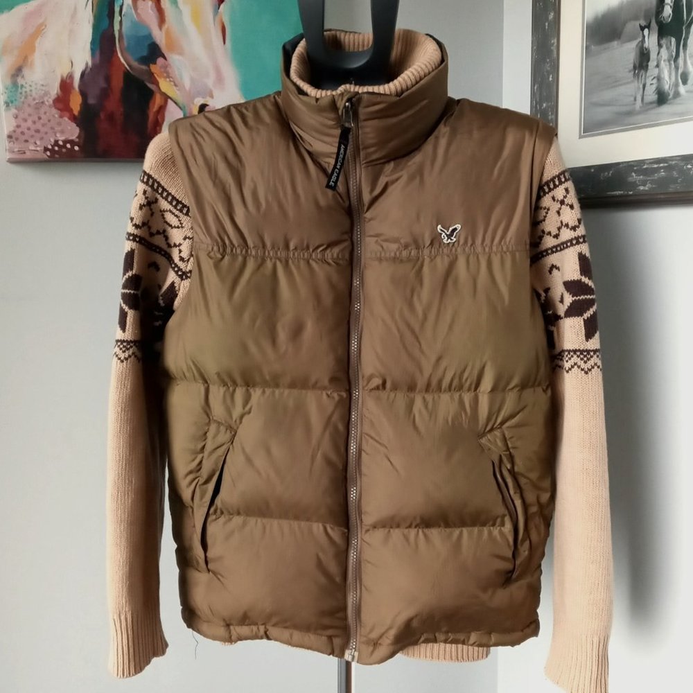 American Eagle Zipper Down limited edition Puffer Vest